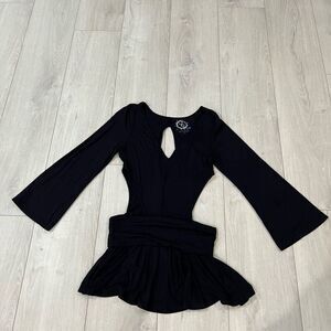Blue Life Cut Out Black Dress, size s